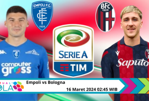 Empoli vs Bologna: Duel Tim Pembeda Klasemen Serie A